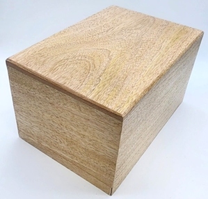 Pet Memorial Mango Wood Urn